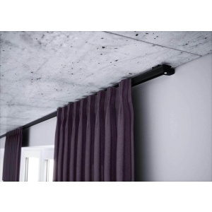 Szyna czarna aluminiowa podwójna karnisz Creativa ZS2-150